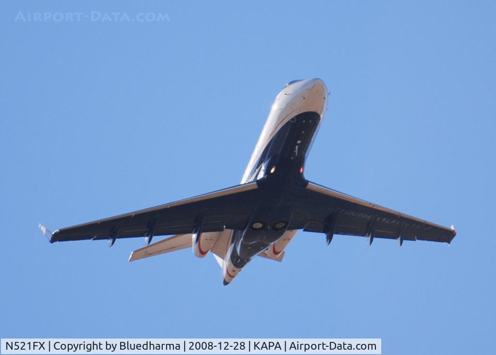 N521FX, 2005 Bombardier Challenger 300 (BD-100-1A10) C/N 20057, Takeoff from 35R