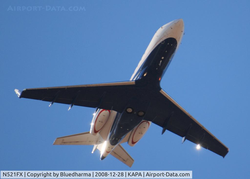 N521FX, 2005 Bombardier Challenger 300 (BD-100-1A10) C/N 20057, Takeoff from 35R