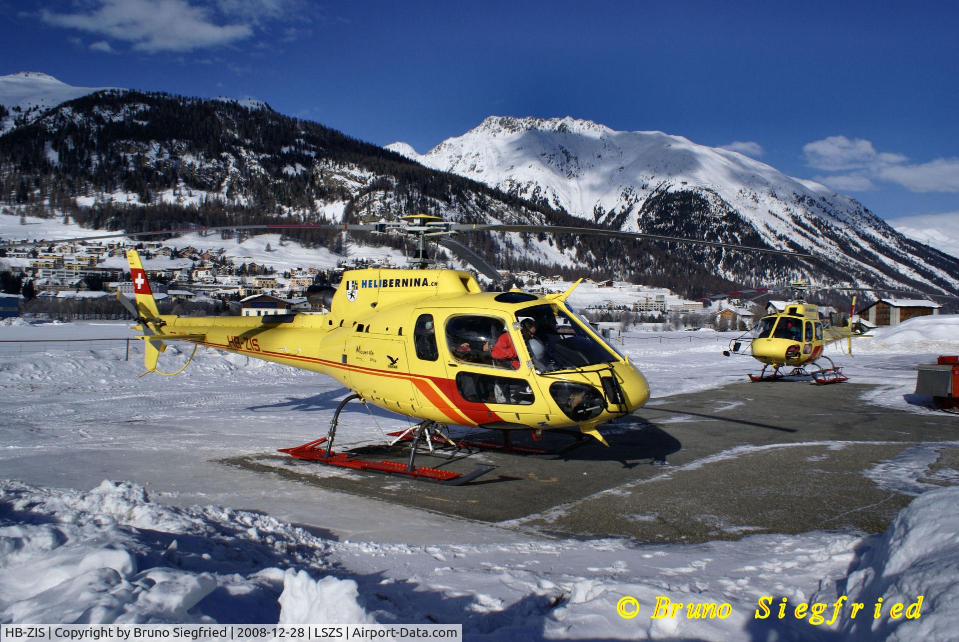 HB-ZIS, 2008 Eurocopter AS-350B-3 Ecureuil Ecureuil C/N 4493, Samedan Airport