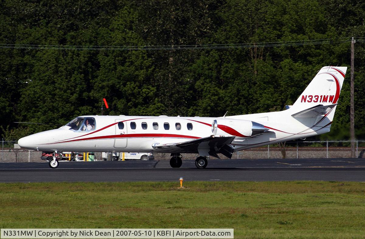 N331MW, 1996 Cessna 560 C/N 560-0384, KBFI