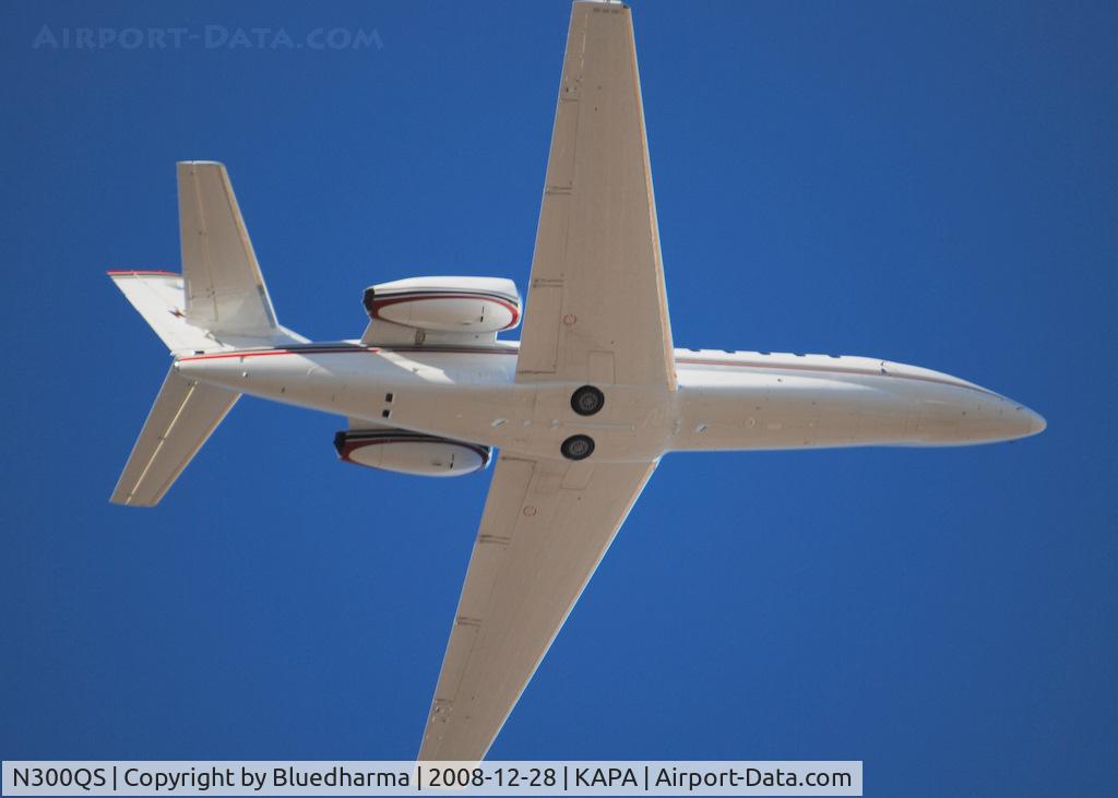 N300QS, 2007 Cessna 680 Citation Sovereign C/N 680-0164, Takeoff on 35R on Route to Los Cabos Int'l.