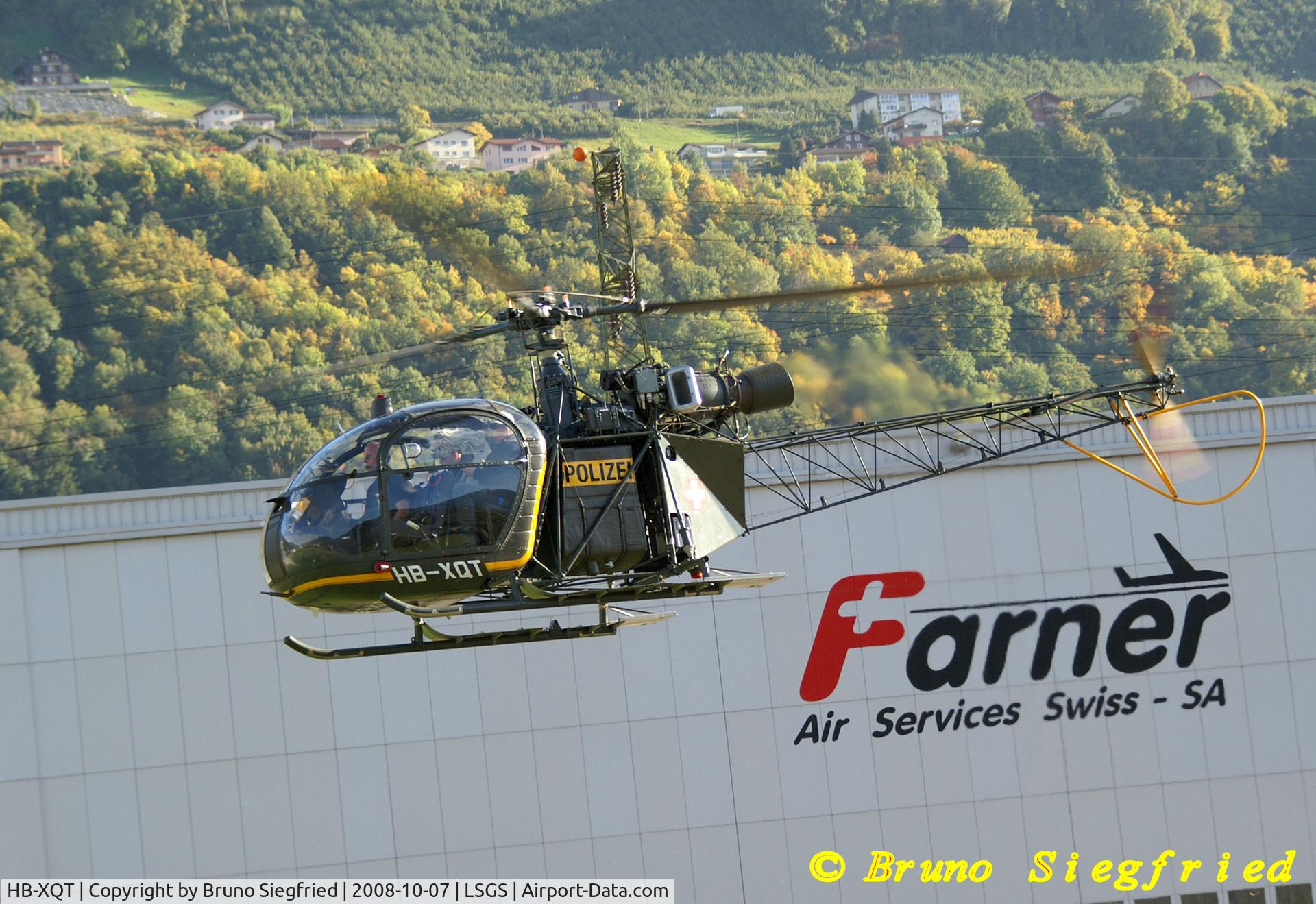 HB-XQT, 1961 Sud SA-313B Alouette II C/N 1650, Sion Airport