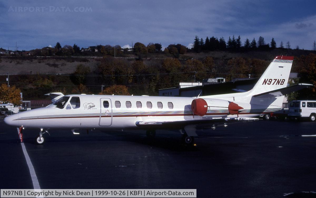 N97NB, 1996 Cessna 560 Citation Ultra C/N 560-0399, KBFI