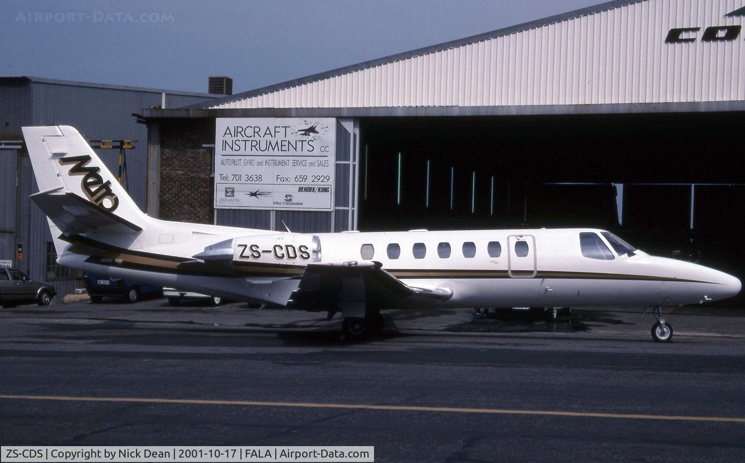 ZS-CDS, 1997 Cessna 560 Citation V C/N 560-0414, FALA