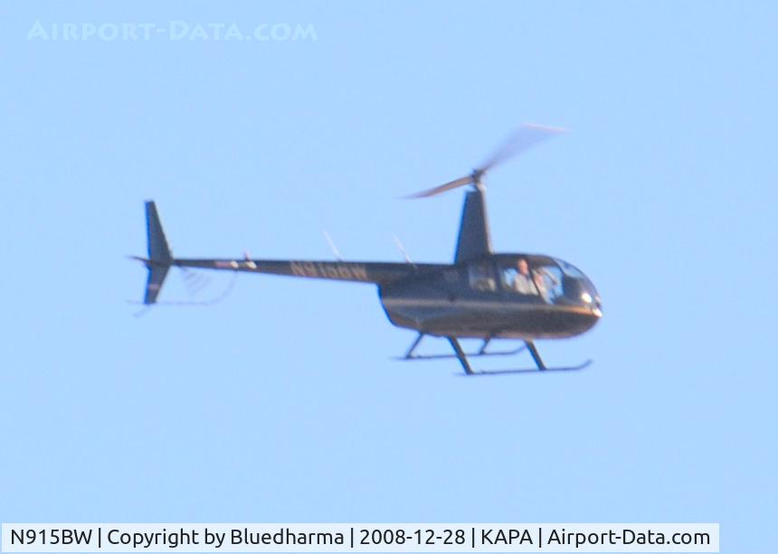 N915BW, 2006 Robinson R44 II C/N 11428, Flying over APA.
