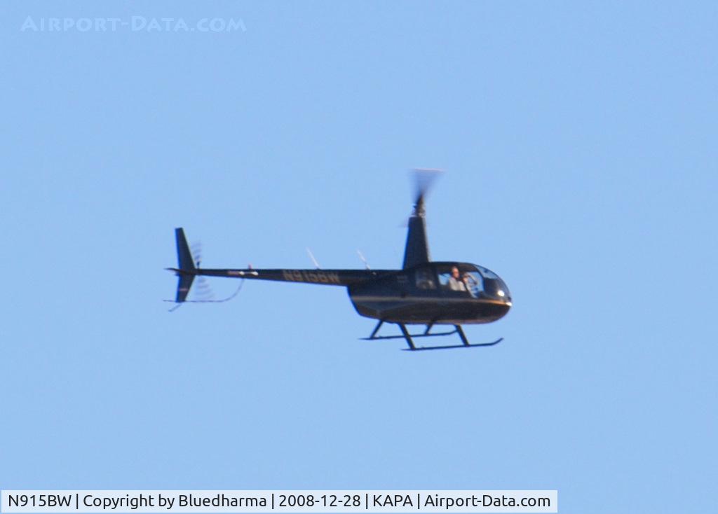 N915BW, 2006 Robinson R44 II C/N 11428, Flying over APA.