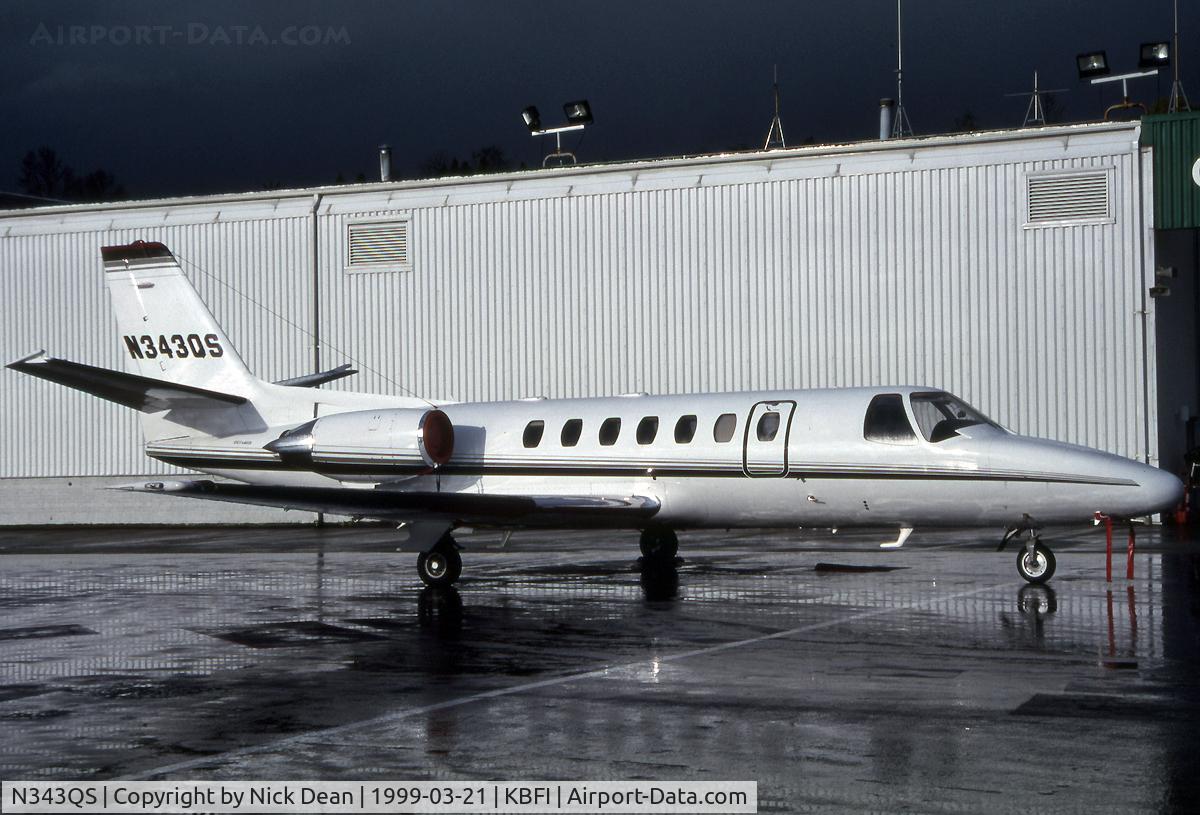 N343QS, 1997 Cessna 560 Citation Ultra C/N 560-0444, KBFI