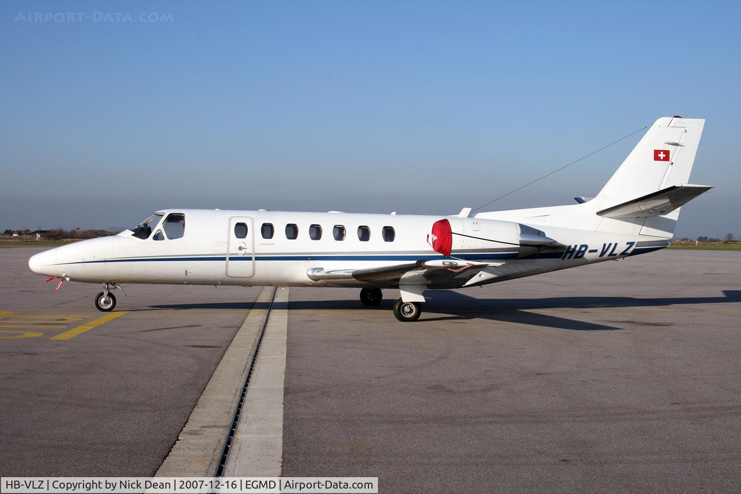 HB-VLZ, 1997 Cessna 560 Citation Encore C/N 560-0446, EGMD