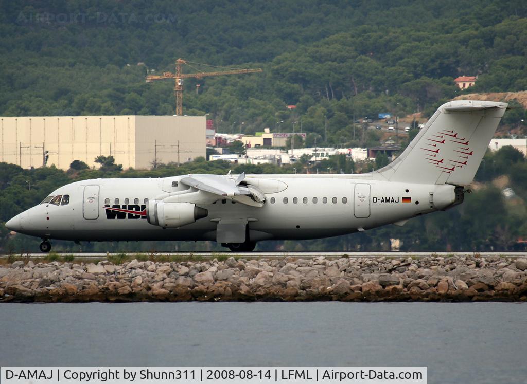 D-AMAJ, 1984 British Aerospace BAe.146-200A C/N E2028, Arriving from flight... Operated by KLM this day...