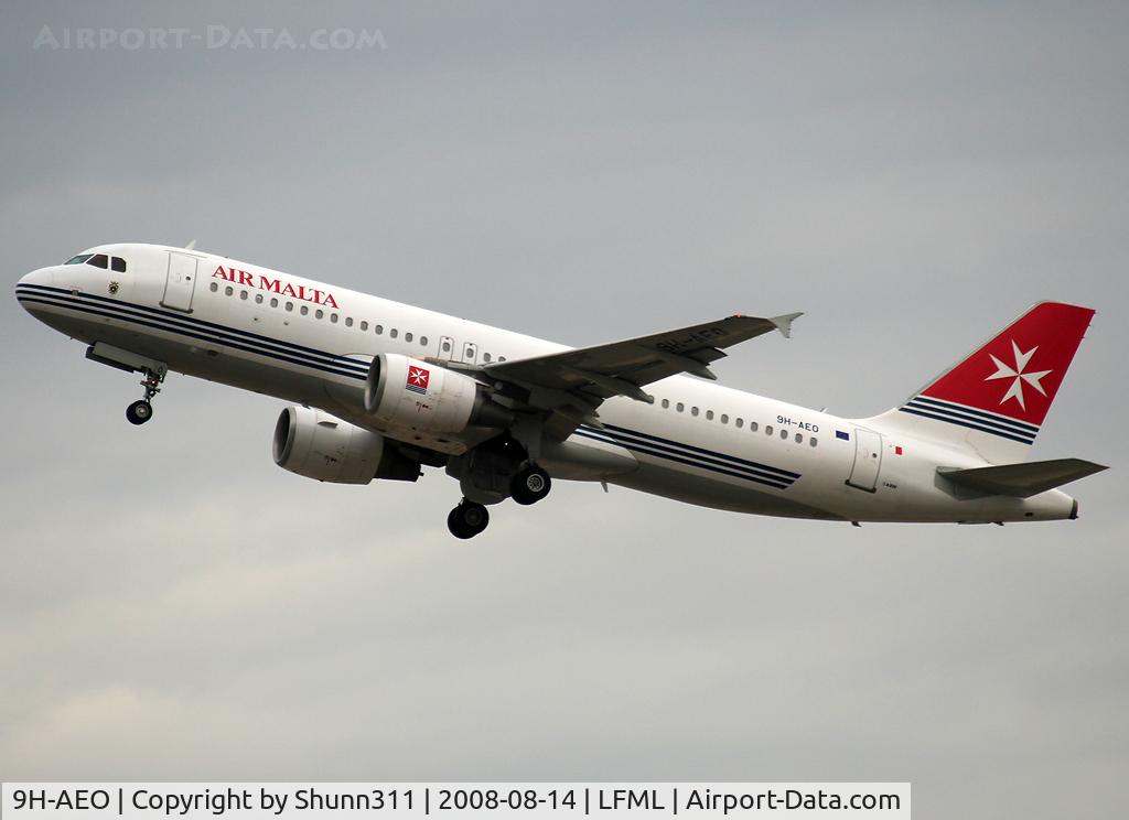 9H-AEO, 2006 Airbus A320-214 C/N 2768, Taking off rwy 14R