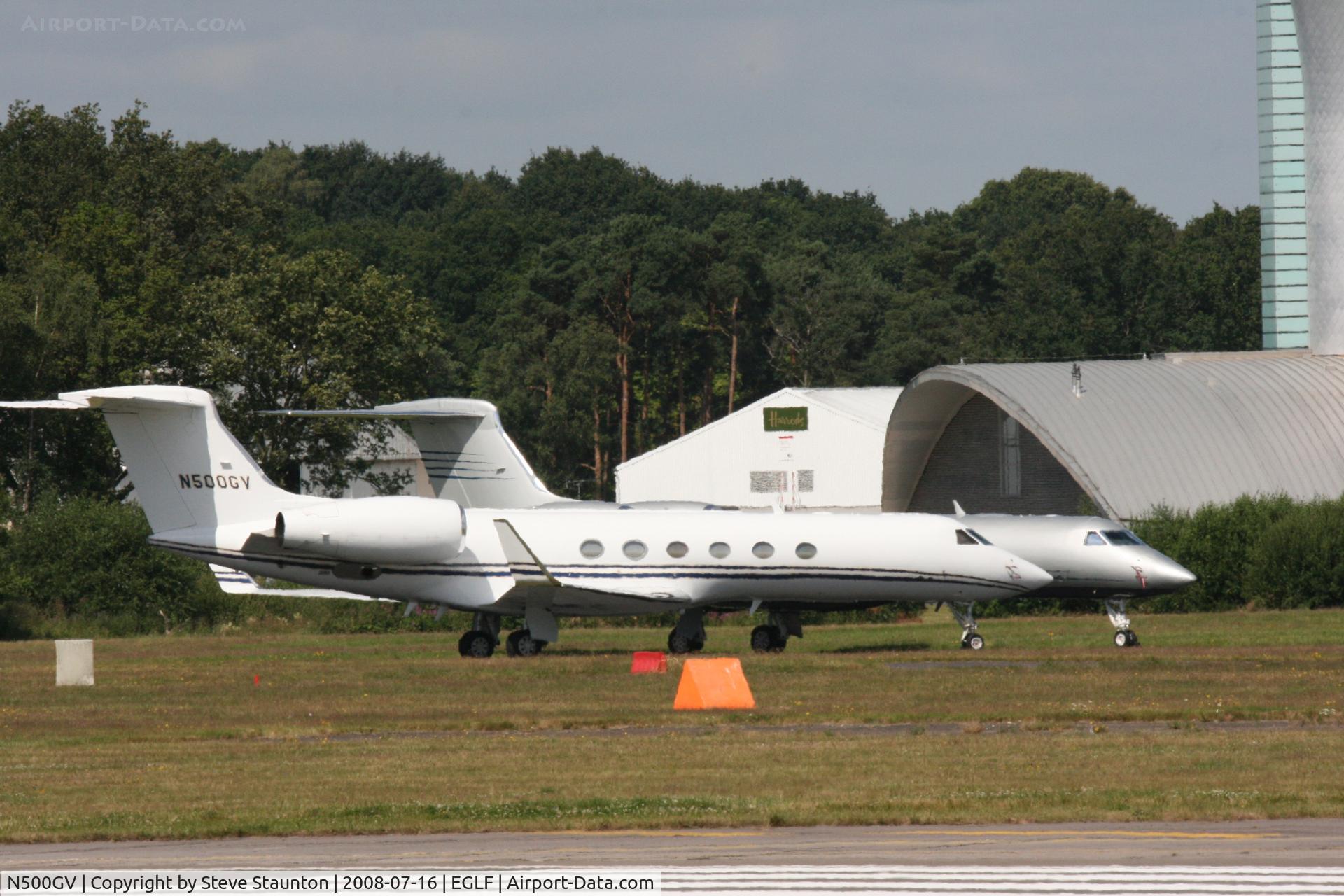 N500GV, 1996 Gulfstream Aerospace G-V Gulfstream V C/N 506, Taken at Farnborough Airshow on the Wednesday trade day, 16th July 2009