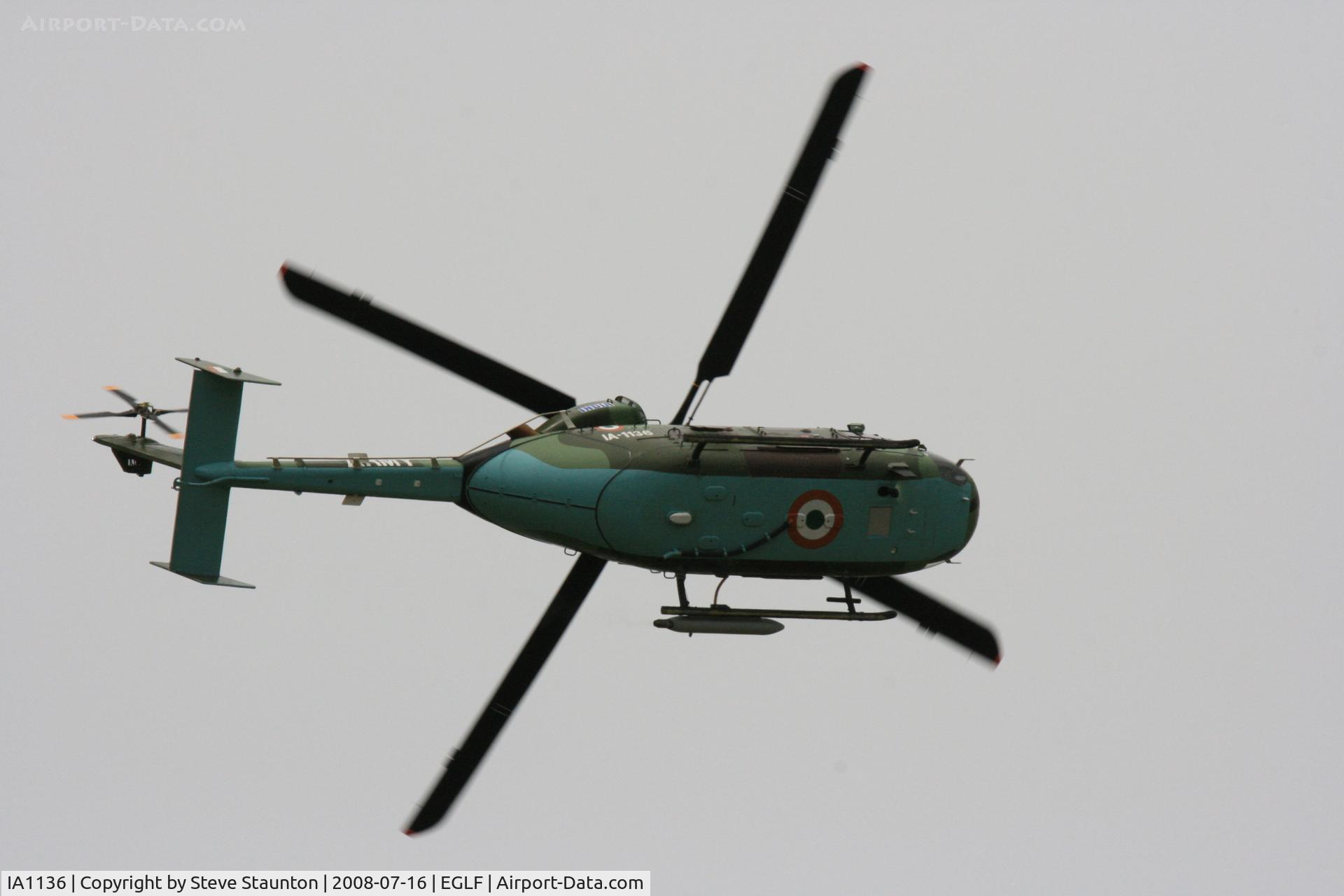 IA1136, Hal Dhruv C/N DS82, Taken at Farnborough Airshow on the Wednesday trade day, 16th July 2009
