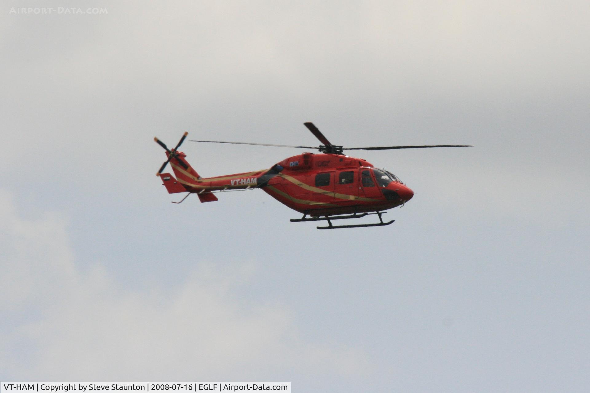 VT-HAM, Hindustan Aeronautics Dhruv C/N DS-35, Taken at Farnborough Airshow on the Wednesday trade day, 16th July 2009