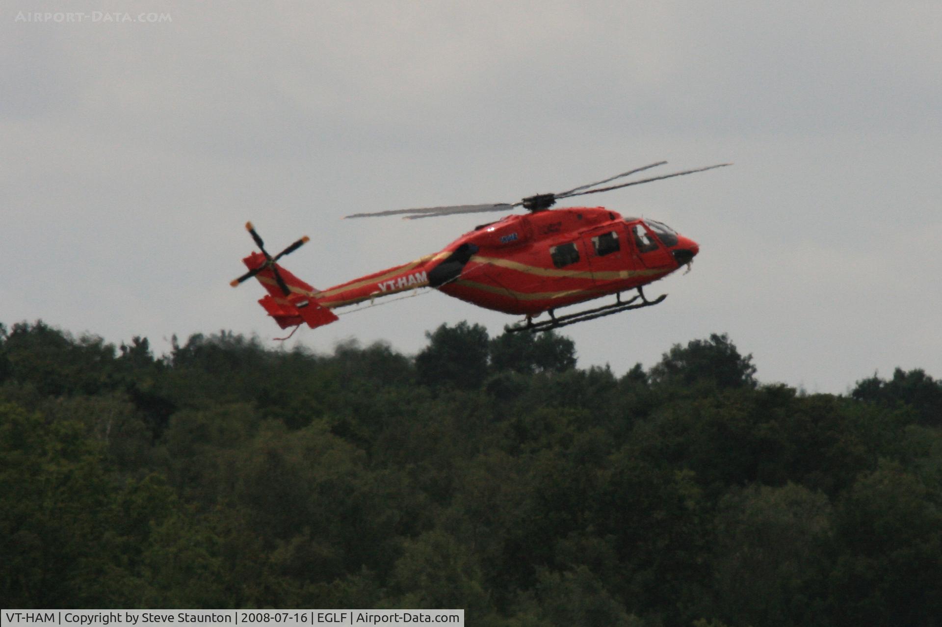 VT-HAM, Hindustan Aeronautics Dhruv C/N DS-35, Taken at Farnborough Airshow on the Wednesday trade day, 16th July 2009