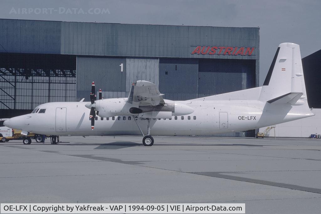 OE-LFX, 1988 Fokker 50 C/N 20112, ex Austrian Air Service Fokker 50