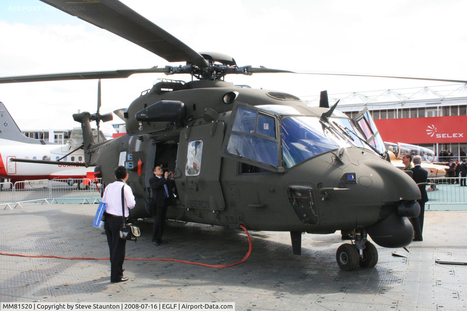 MM81520, NHI NH-90 TTH Caiman C/N 1010/GITA04, Taken at Farnborough Airshow on the Wednesday trade day, 16th July 2008