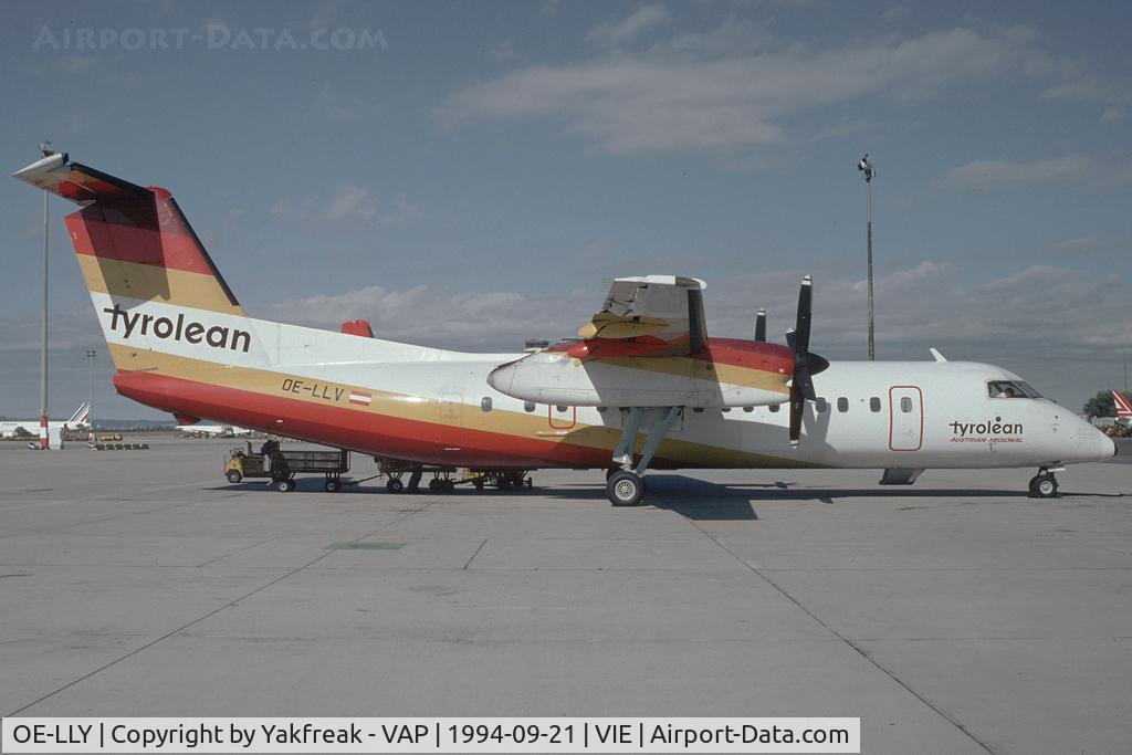 OE-LLY, 1993 De Havilland Canada DHC-8-314 Dash 8 C/N 370, Tyrolean Airways Dash 8-300