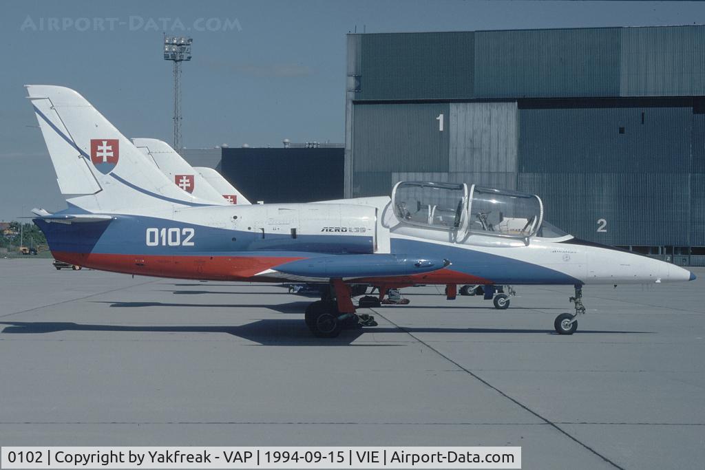 0102, Aero L-39C Albatros C/N 230102, Slovak Air Force Let 39