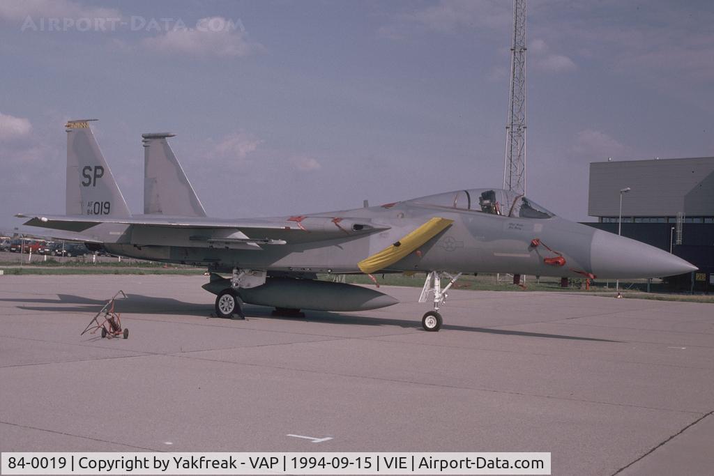 84-0019, 1984 McDonnell Douglas F-15C Eagle C/N 0929/C322, USAF F15