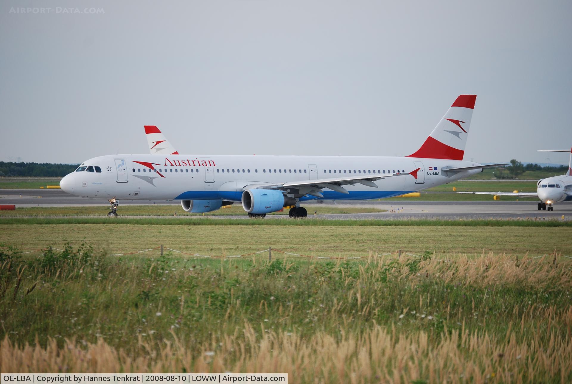 OE-LBA, 1995 Airbus A321-111 C/N 552, Austrian Airlines