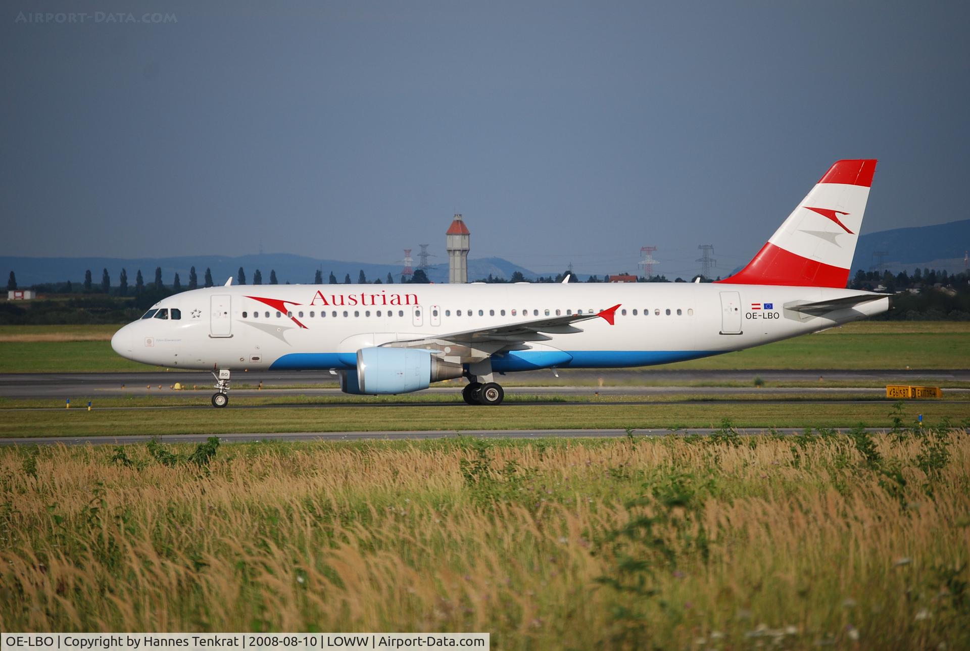 OE-LBO, 1998 Airbus A320-214 C/N 776, Austrian Airlines