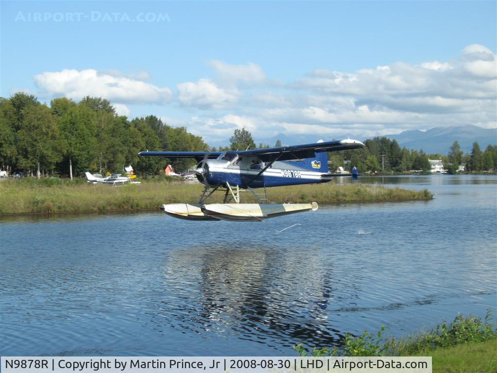 N9878R, 1956 De Havilland Canada DHC-2 MK. I(L20A) C/N 1135, Landing Lake Hood