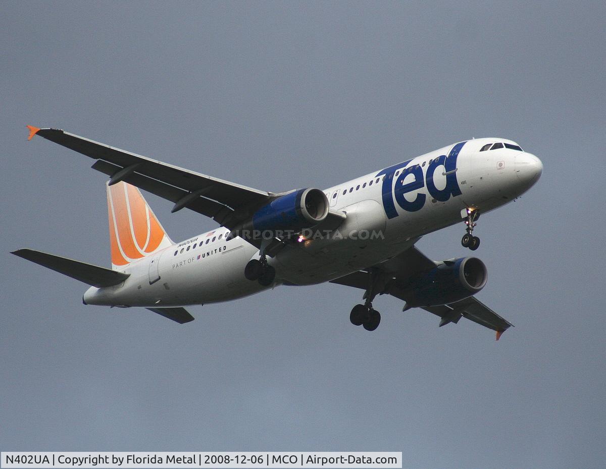 N402UA, 1993 Airbus A320-232 C/N 439, Ted A320