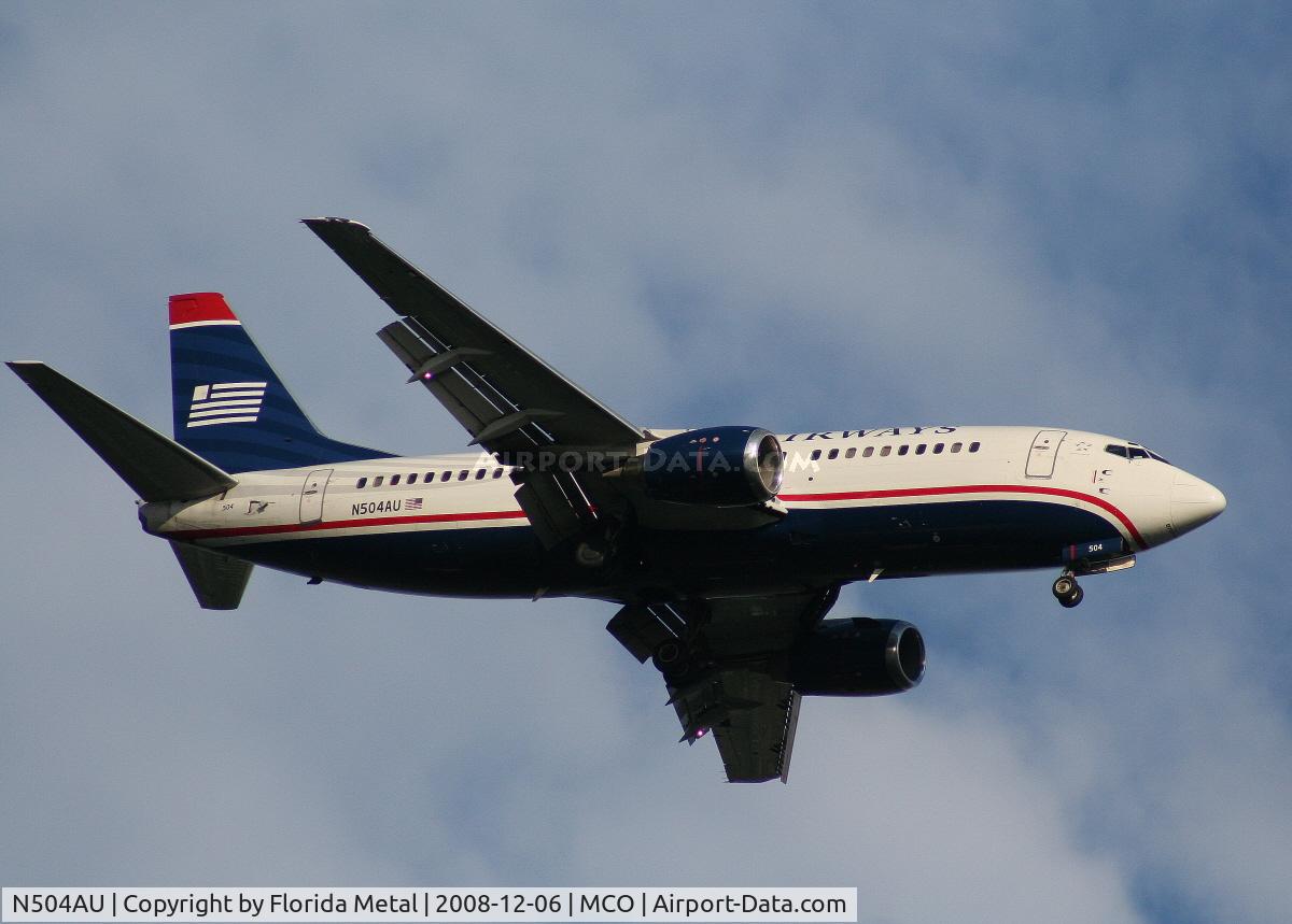 N504AU, 1987 Boeing 737-3B7 C/N 23379, US Airways 737-300