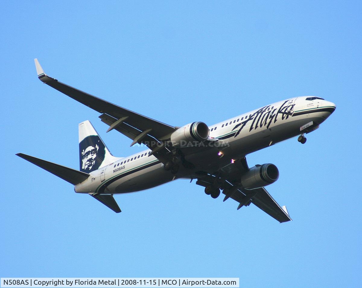 N508AS, 2008 Boeing 737-890 C/N 35691, Alaska 737-800