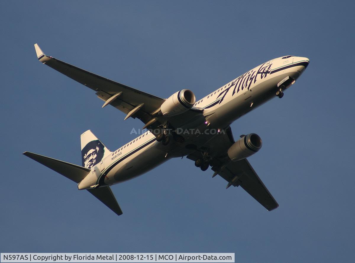 N597AS, 2008 Boeing 737-890 C/N 35689, Alaska 737-800