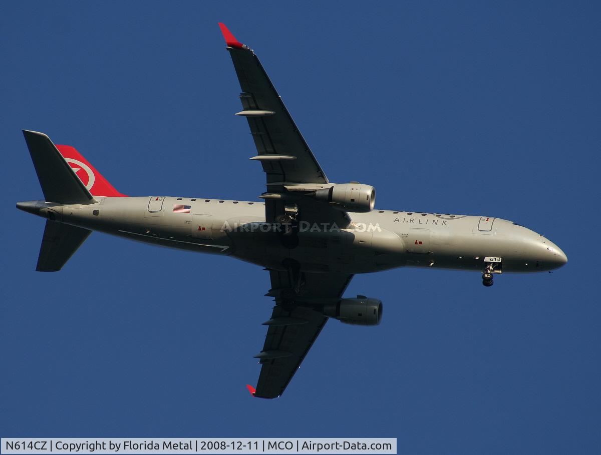 N614CZ, 2008 Embraer 175LR (ERJ-170-200LR) C/N 17000205, Compass EMB-175