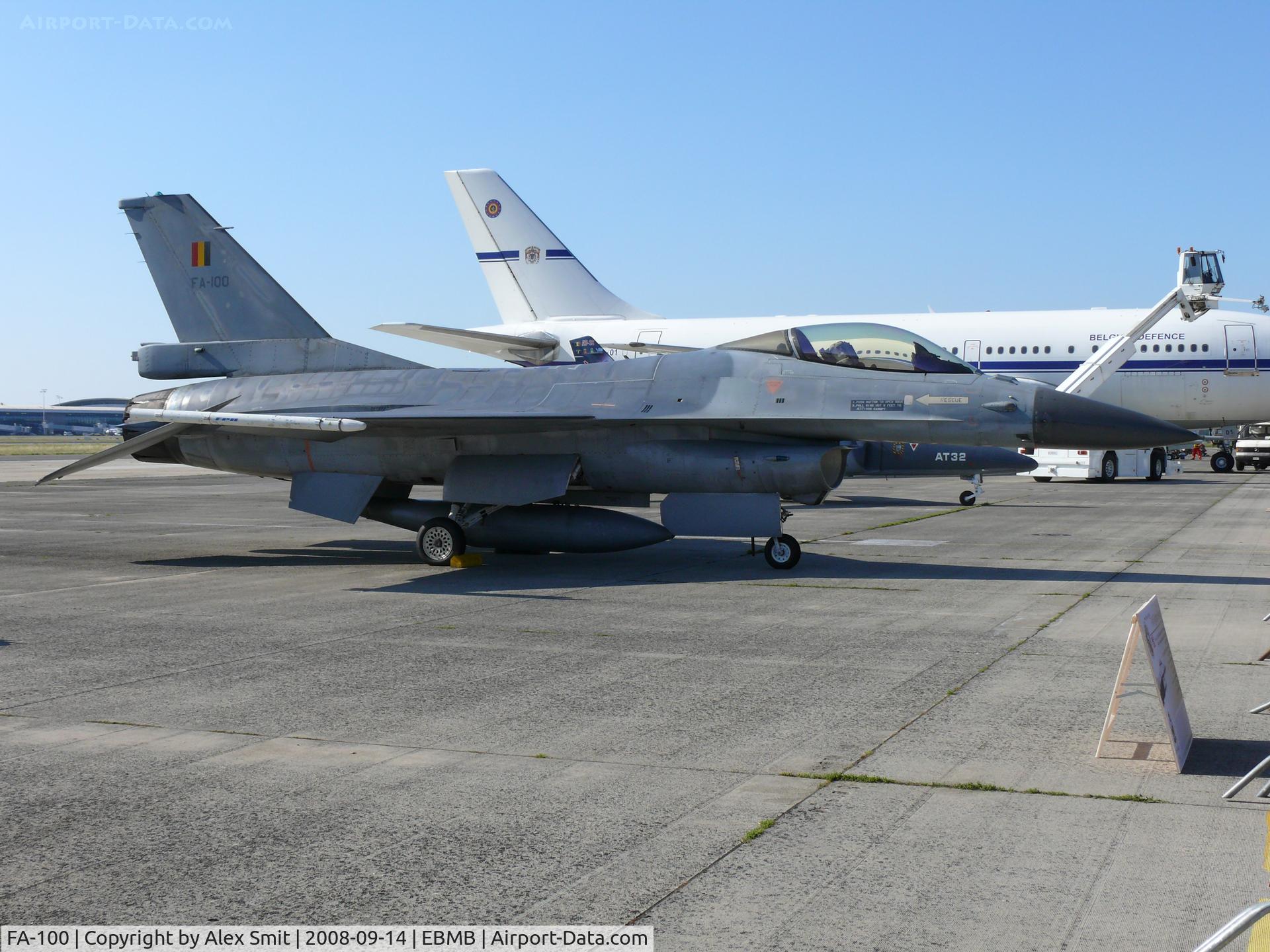 FA-100, SABCA F-16AM Fighting Falcon C/N 6H-100, General Dynamics F-16AM Fighting Falcon FA-100 Belgian Air Force