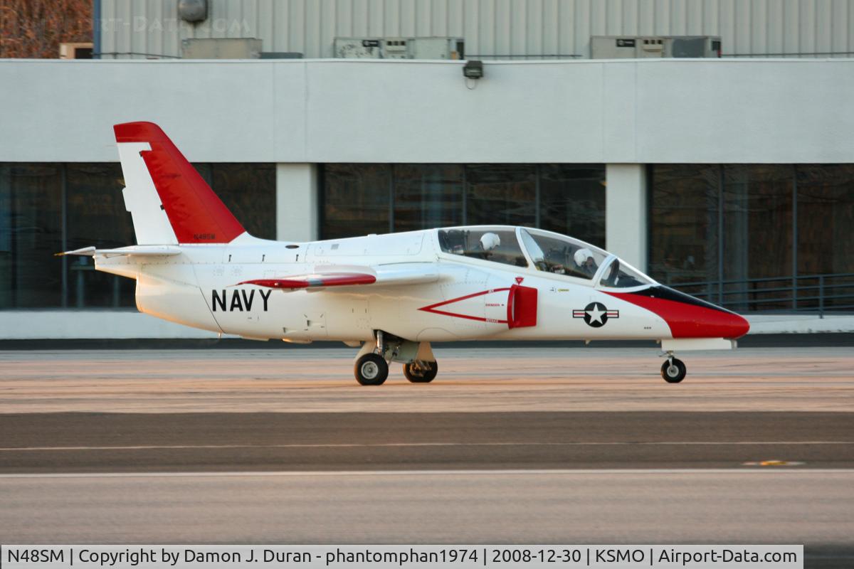 N48SM, 1985 SIAI-Marchetti S-211 C/N 014-03-001, Early evening fly out of SMO