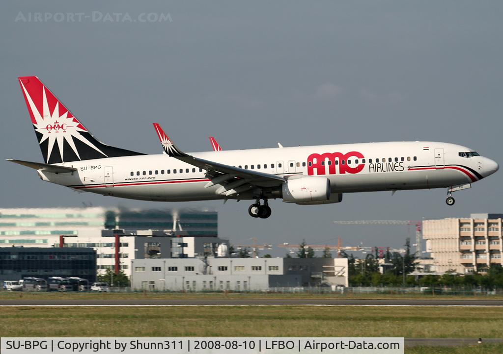 SU-BPG, 2006 Boeing 737-86N C/N 32669, Landing rwy 32R