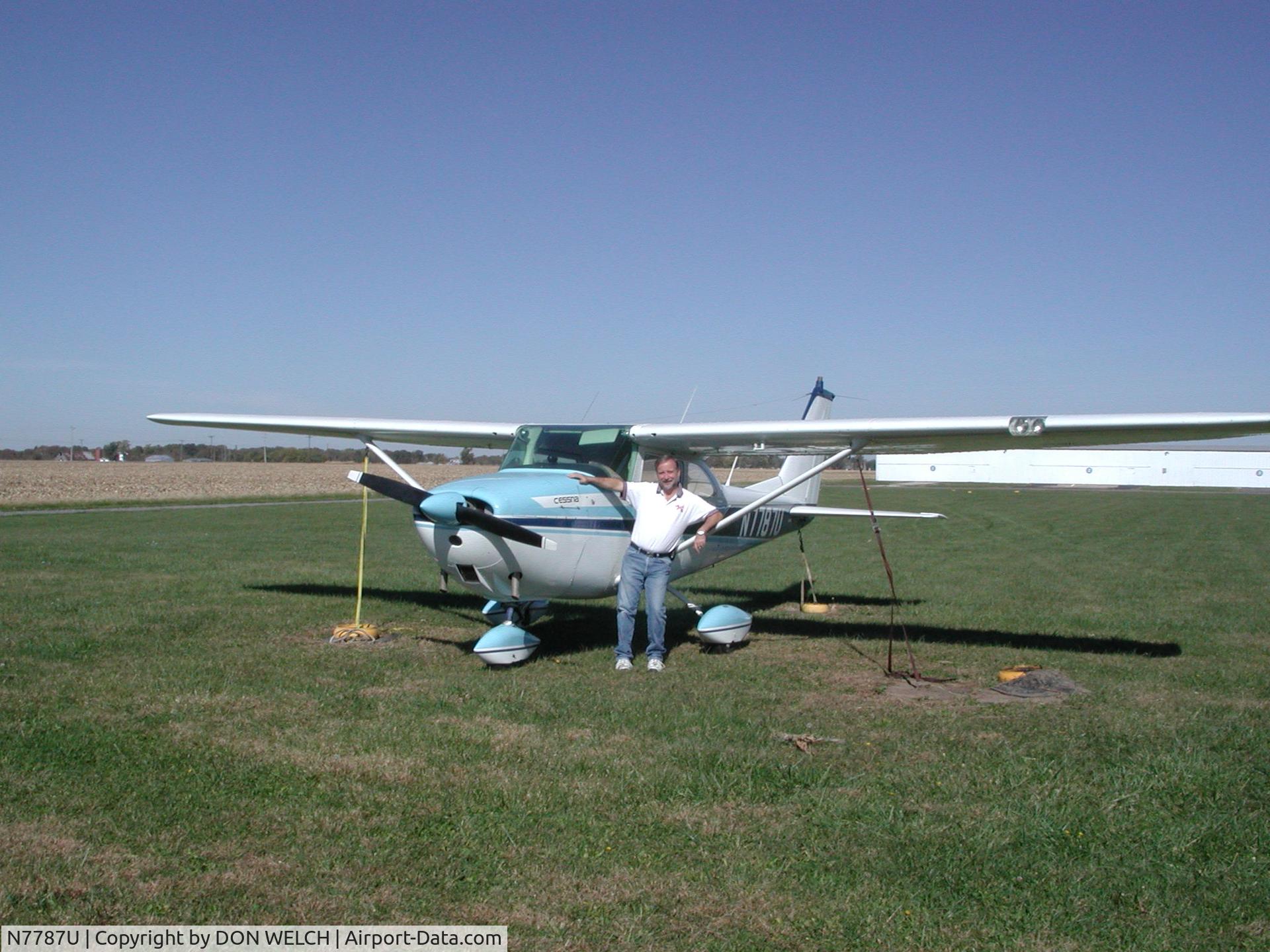 N7787U, 1964 Cessna 172E C/N 17251787, TAKEN AT PALMYRA, ILLINOIS