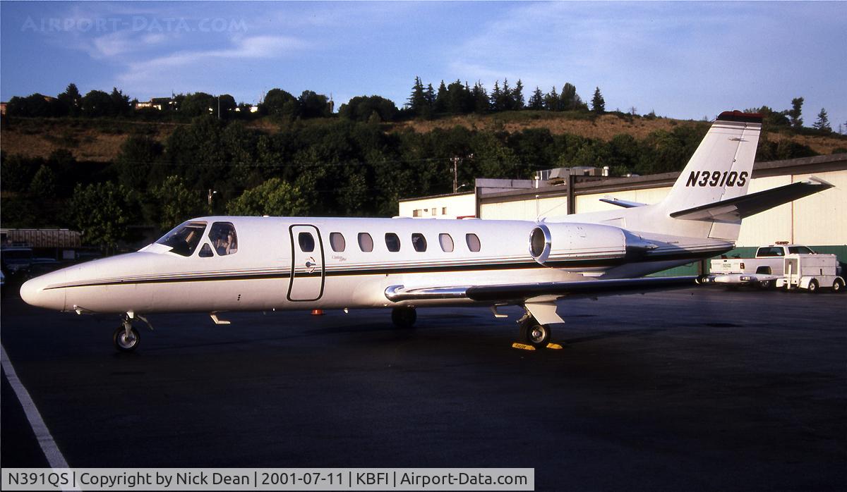 N391QS, 1998 Cessna 560 Citation Ultra C/N 560-0493, KBFI