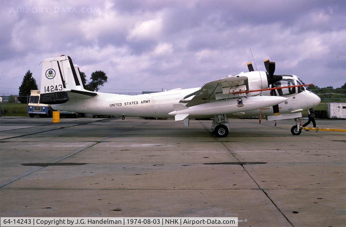 64-14243, 1964 Grumman RV-1D Mohawk C/N 71B, Army at U.S.N. Test Pilot School