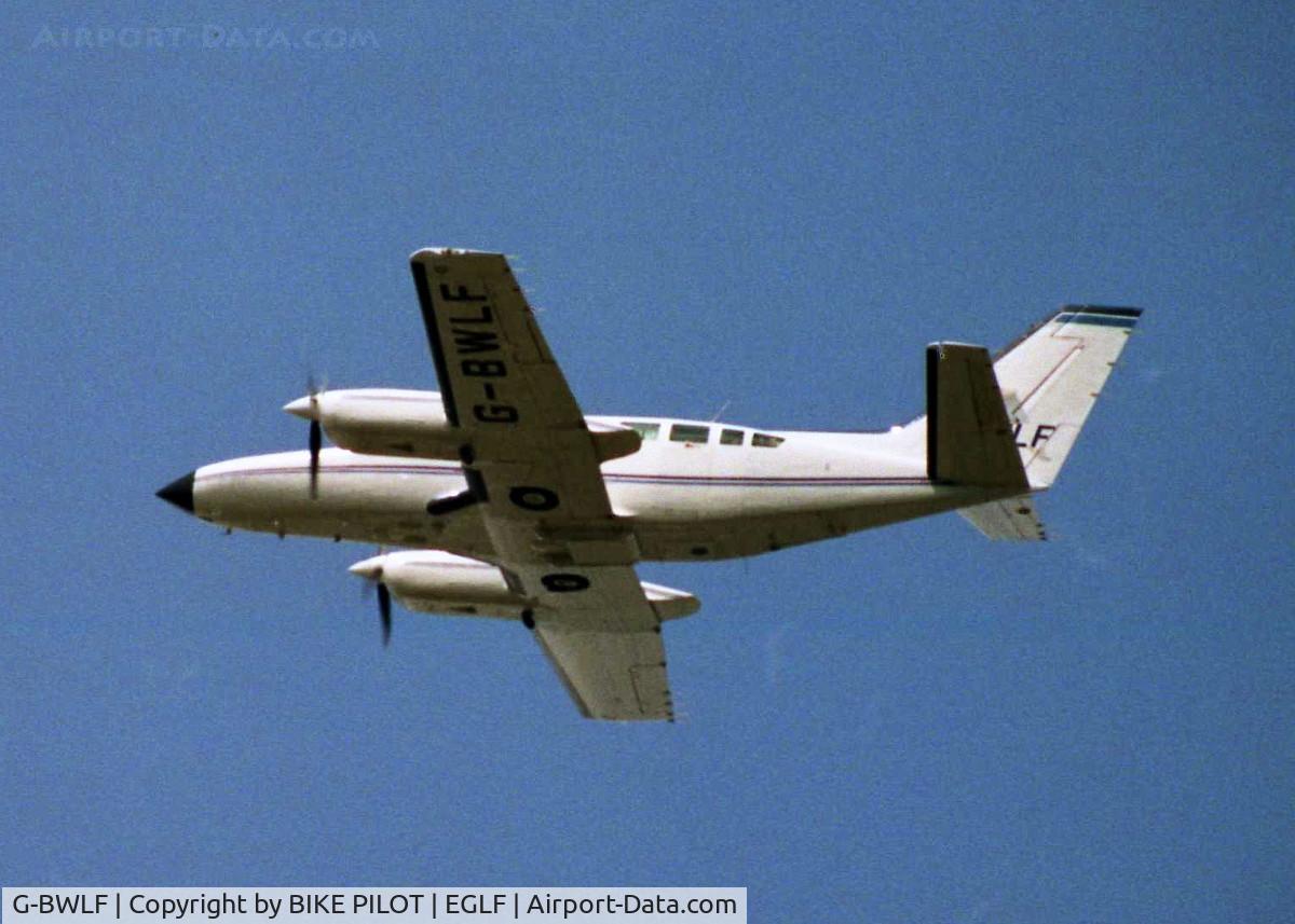 G-BWLF, 1979 Cessna 404 Titan C/N 404-0414, CLIMBING OUT FROM RUNWAY 24