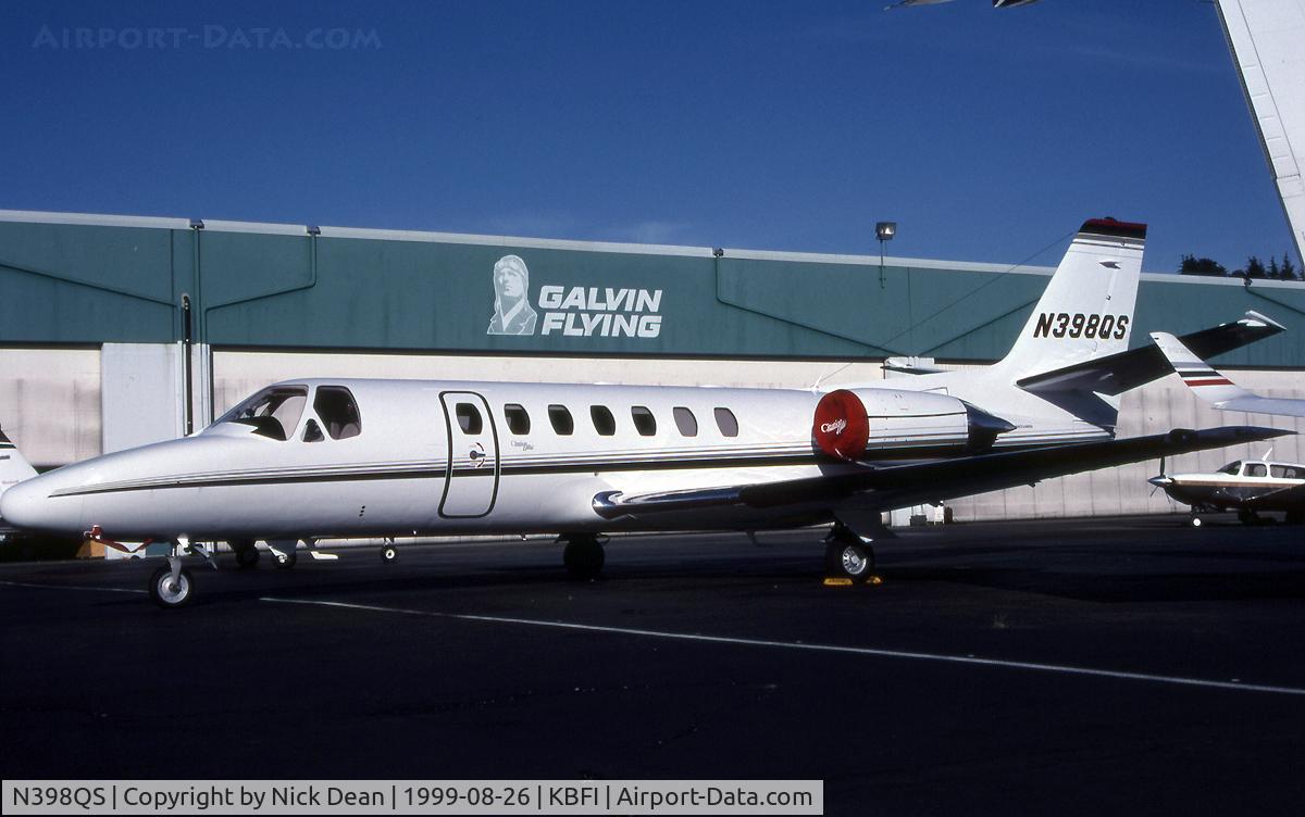 N398QS, 1999 Cessna 560 C/N 560-0522, KBFI