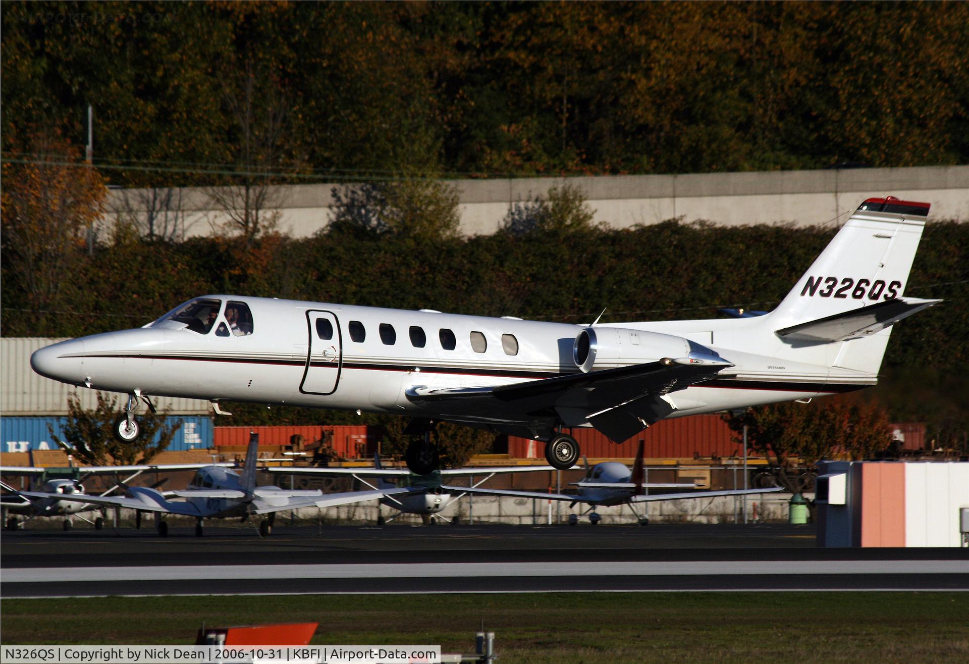 N326QS, 1999 Cessna 560 Citation Ultra C/N 560-0526, KBFI