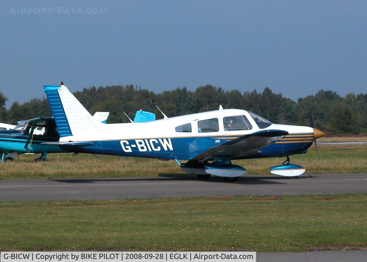 G-BICW, 1979 Piper PA-28-161 Cherokee Warrior II C/N 28-7916309, TAXYING OUT TO DEPART