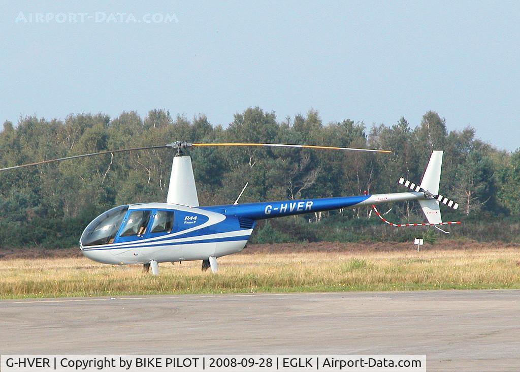 G-HVER, 2007 Robinson R44 Raven II C/N 11754, VISITING RAVEN II
