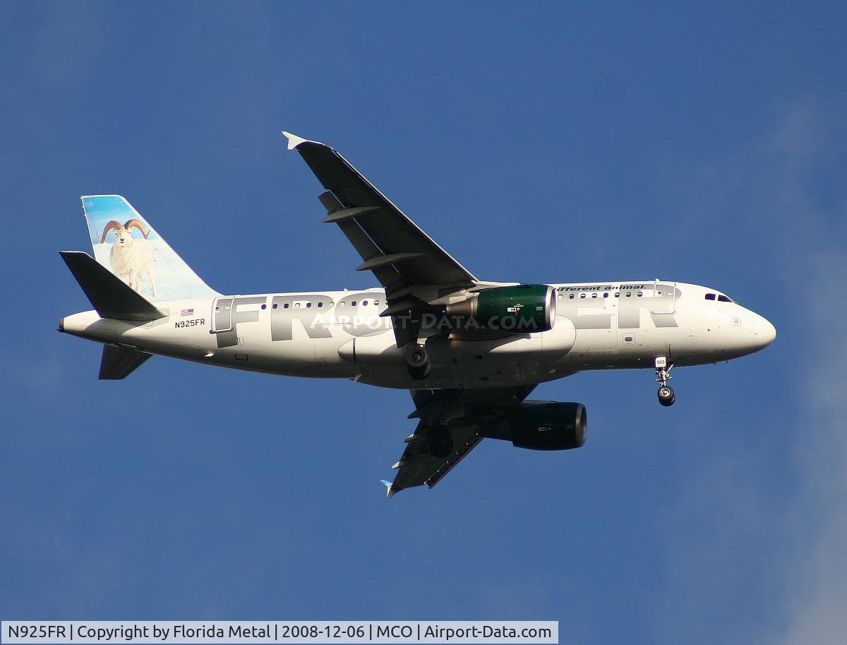 N925FR, 2004 Airbus A319-111 C/N 2103, Frontier 