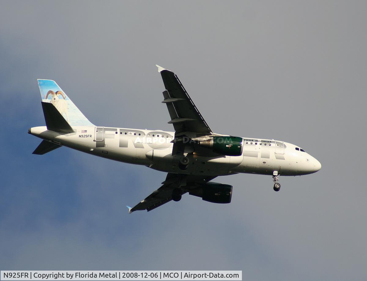 N925FR, 2004 Airbus A319-111 C/N 2103, Frontier 