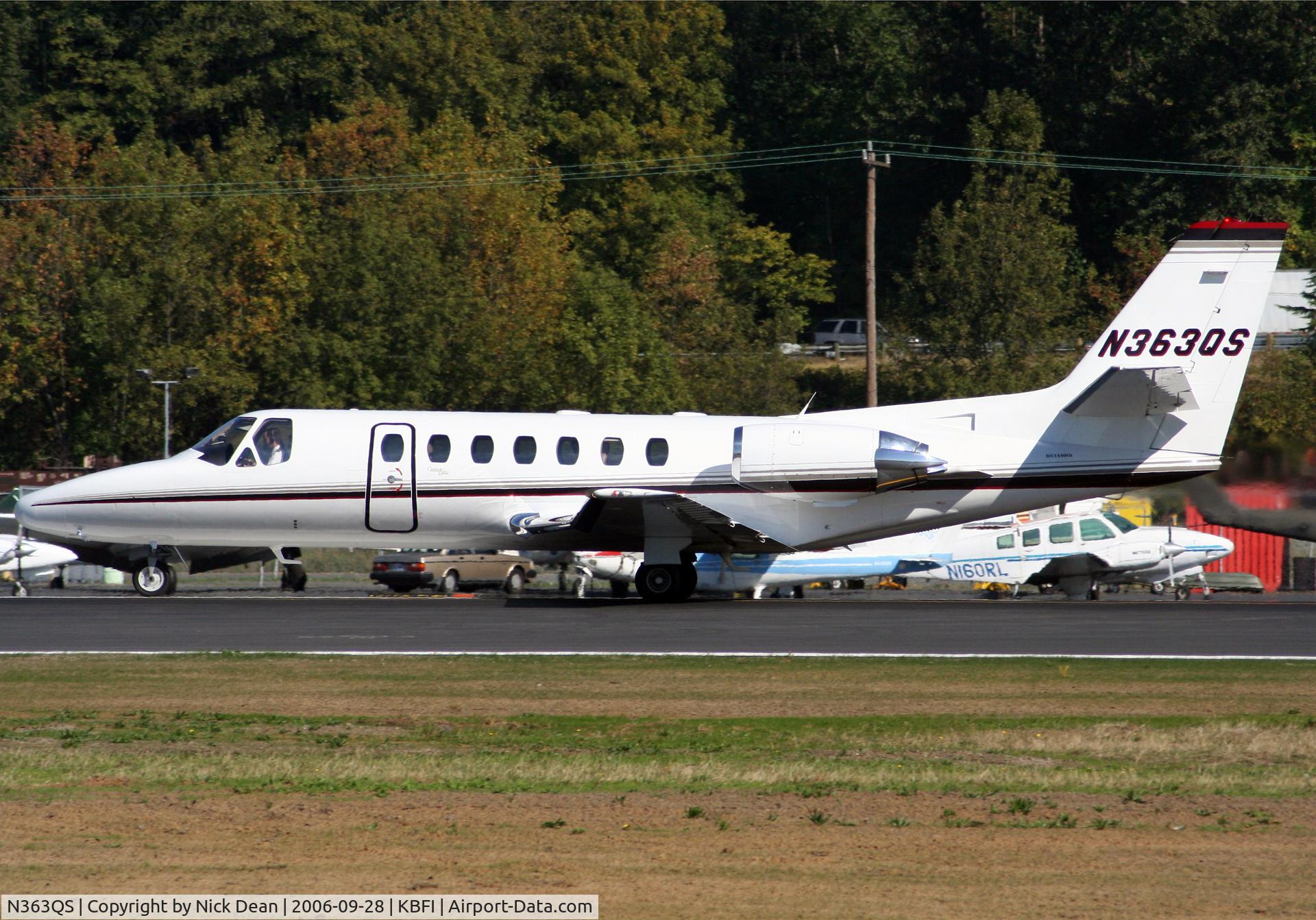N363QS, 1999 Cessna 560 Citation Ultra C/N 560-0536, KBFI