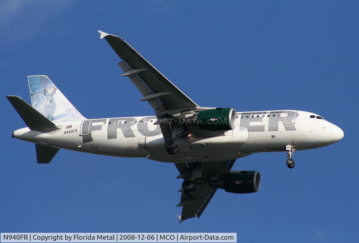 N940FR, 2005 Airbus A319-111 C/N 2465, Frontier 
