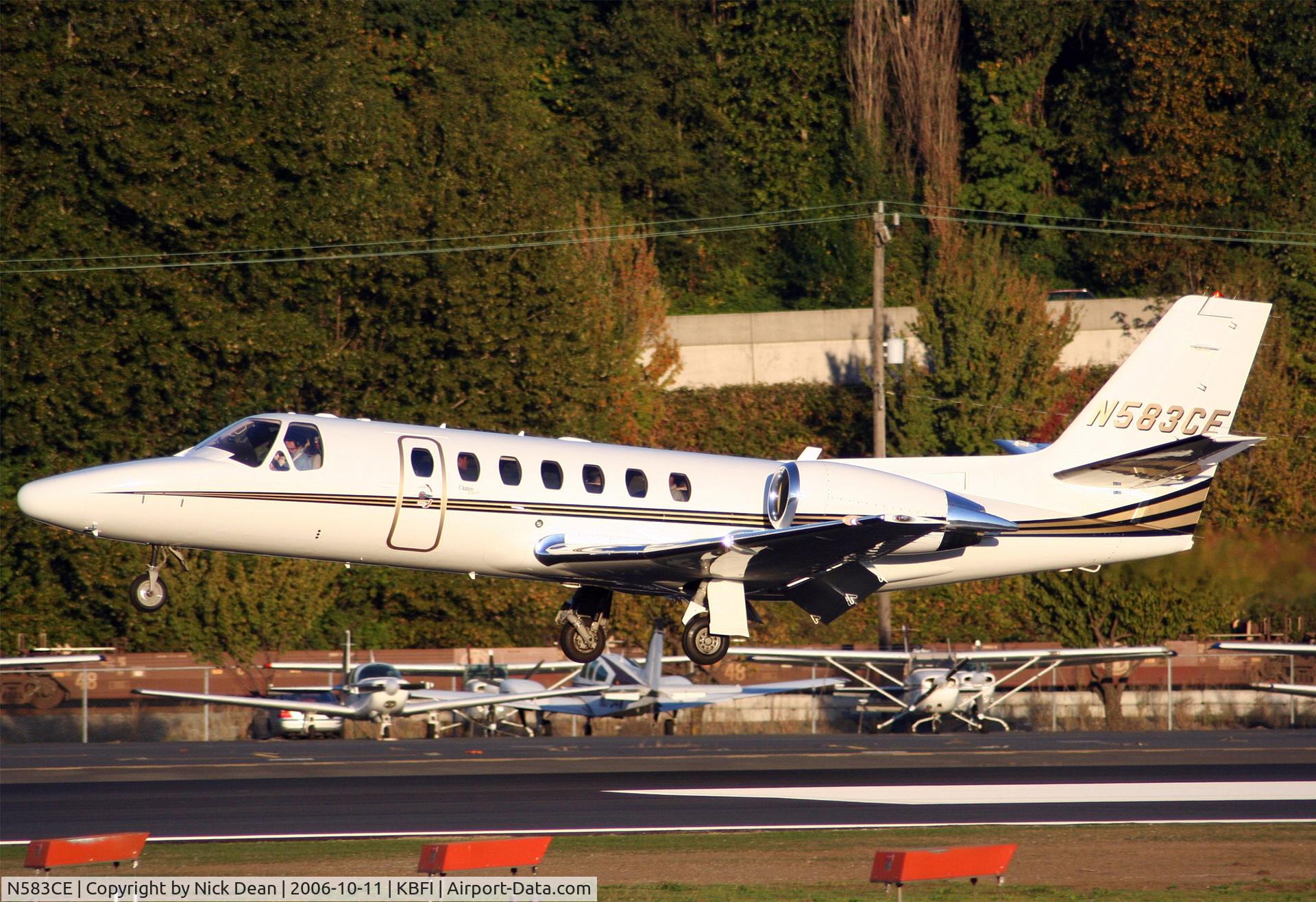 N583CE, 2001 Cessna 560 Citation Encore C/N 560-0583, KBFI