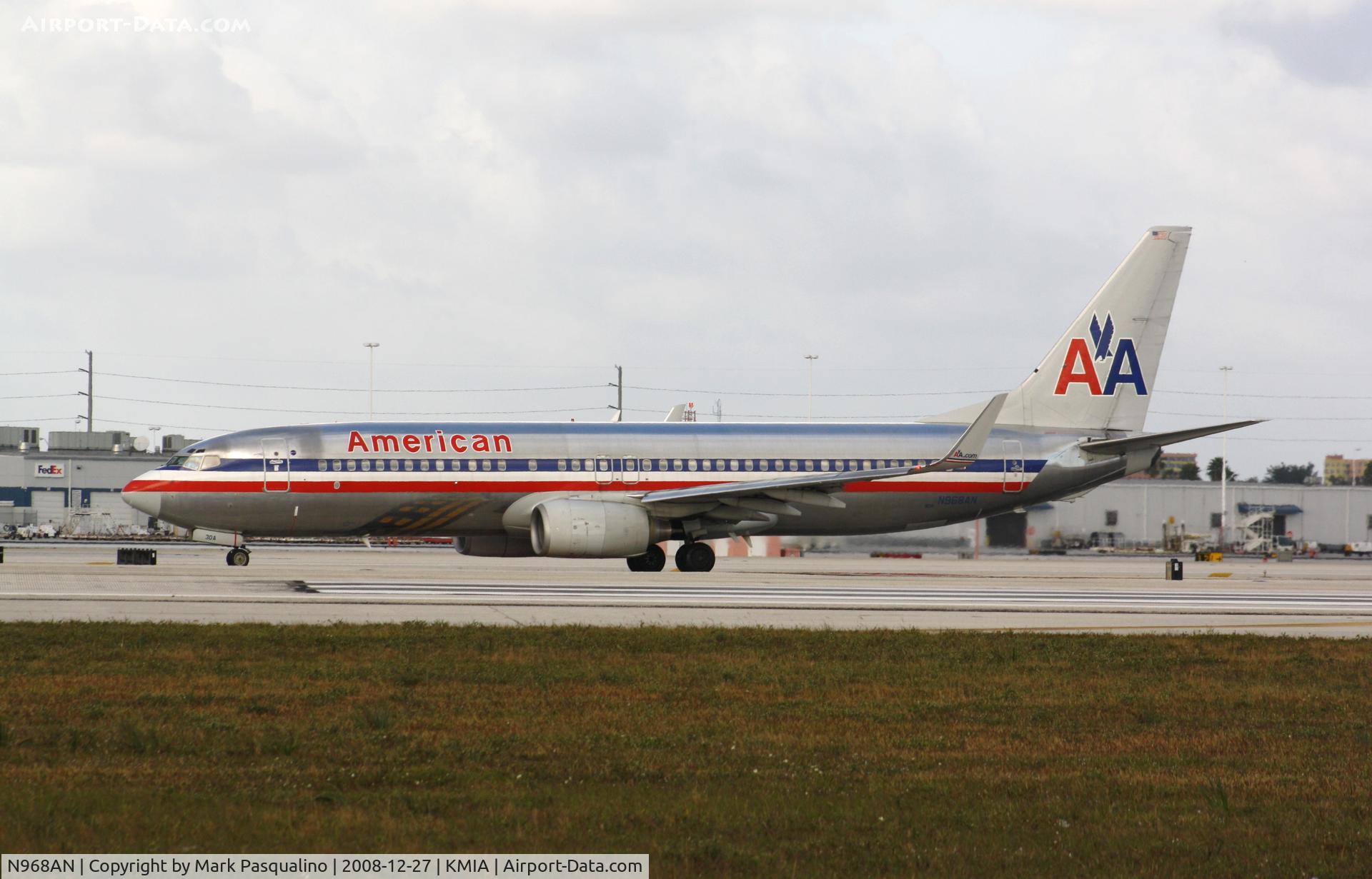 N968AN, 2001 Boeing 737-823 C/N 30095, Boeing 737-800