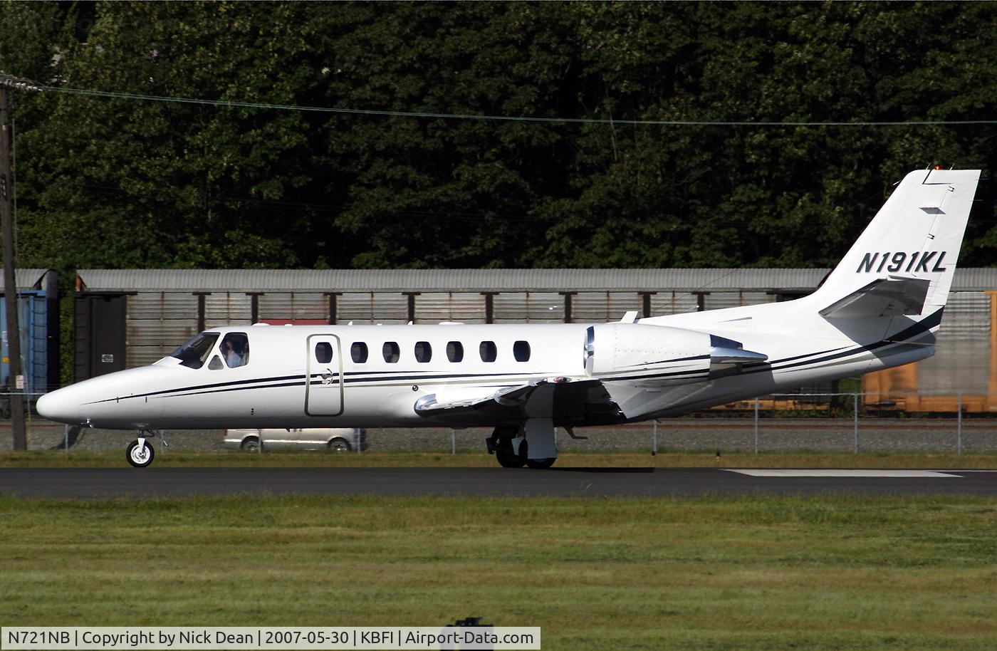 N721NB, 2004 Cessna 560 Citation Encore C/N 560-0659, KBFI (Seen here as N191KL this airframe is currently registered N721NB as posted)