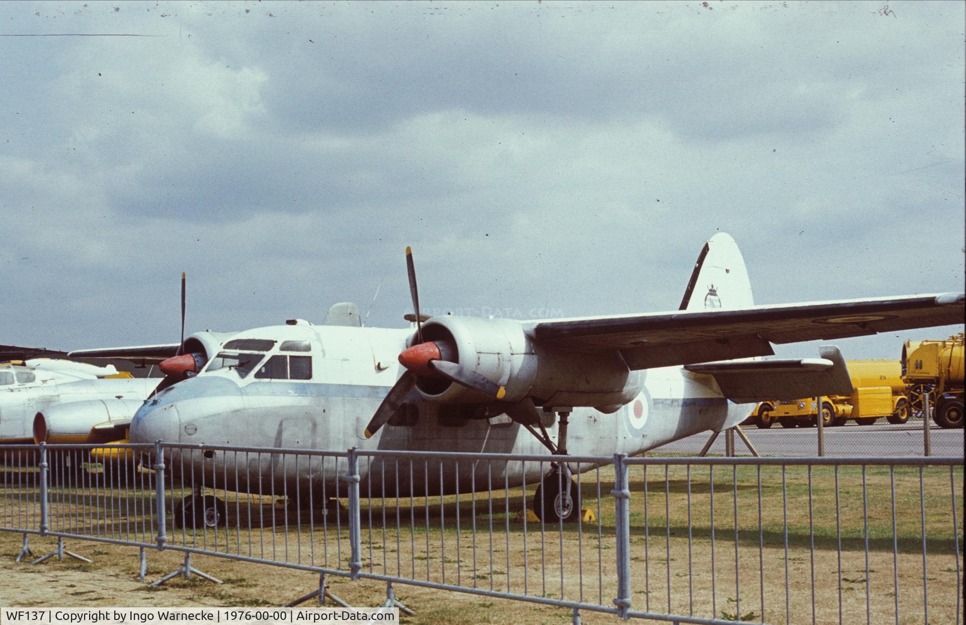 WF137, Percival P-57 Sea Prince C1 C/N P57/05, Percival P.57 Sea Prince C1 outside the Fleet Air Arm Museum Yeovilton